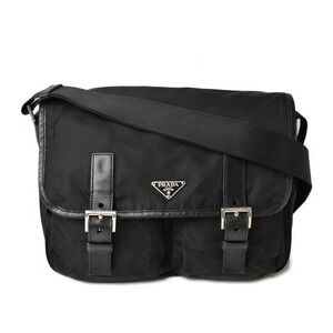 Prada Vela Sport Shoulder Bag Black Nylon